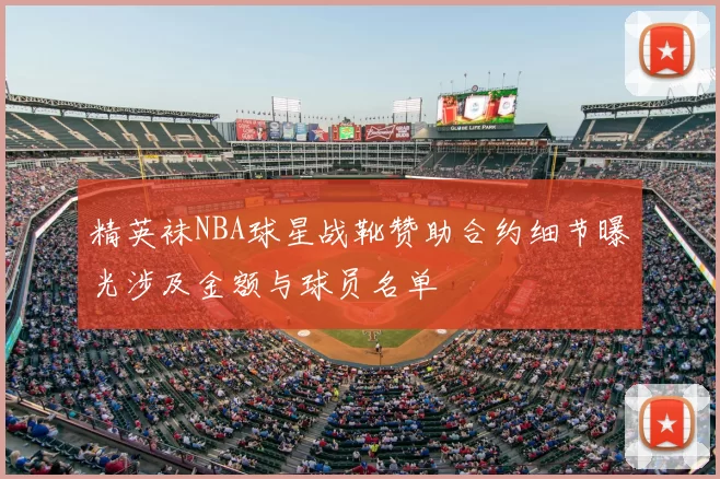 精英袜NBA球星战靴赞助合约细节曝光涉及金额与球员名单