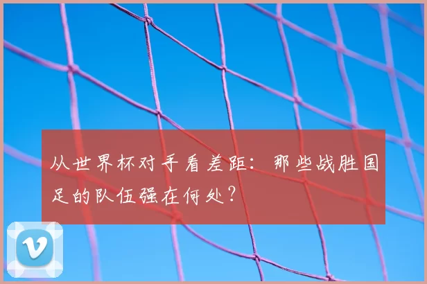 从世界杯对手看差距:那些战胜国足的队伍强在何处?
